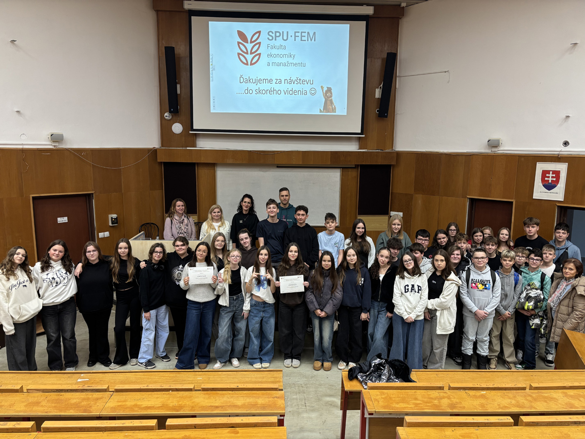 FEM SPU privítala žiakov základnej školy  a predstavila im univerzitný život